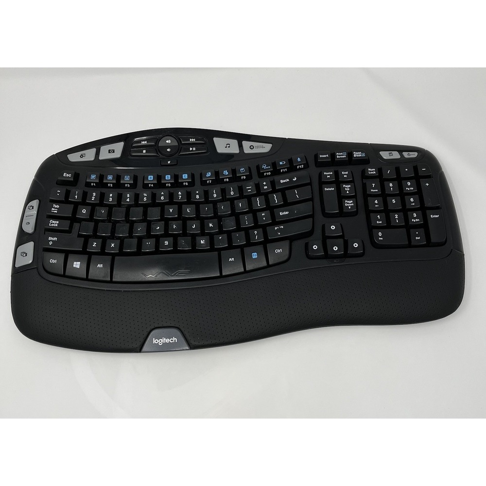 Logitech K350 Wireless Comfort Wave Keyboard Y-R0053 - No USB Receiver - Powers